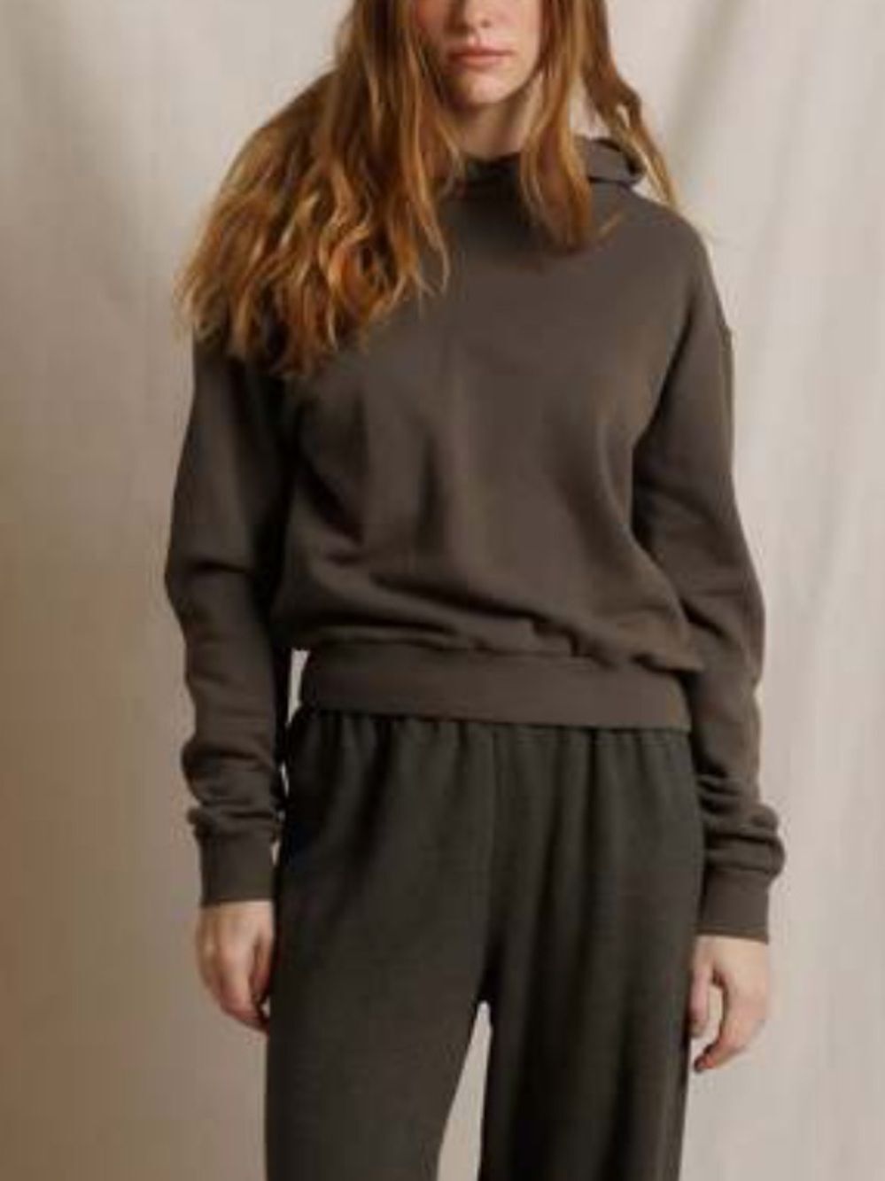 Perfect White Tee Heart Hoodie, small, chocolate brown - Picture 3 of 9